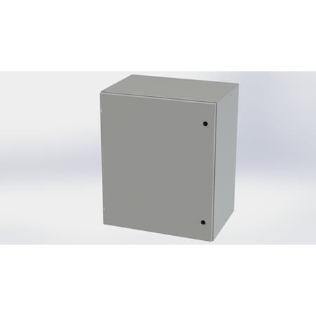 Saginaw Control & Engineering 1/4 Turn Latch Electrical Enclosures, 36 in H, 20 in D, 30 in W, NEMA 3R, 4, 12, 13, Carbon Steel SCE-36EL3020LP